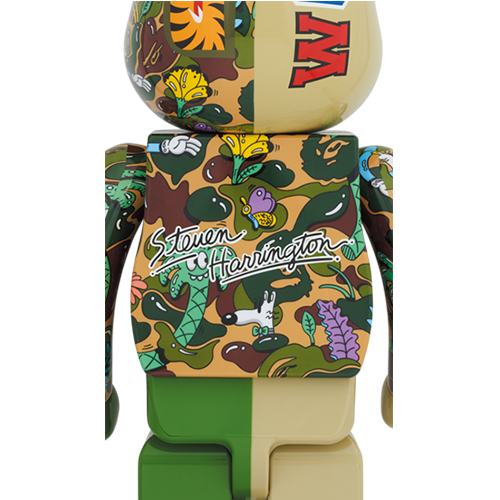 BE@RBRICK Steven Harrington X BAPE(R) SHARK Green | BearbrickFreak.com